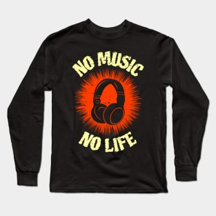 No Music No Life Long Sleeve T-Shirt